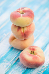 Fruits: donut peaches