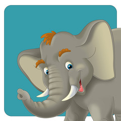 Cartoon safari - illustration for the children