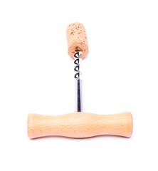 Corkscrew for wine and cork.