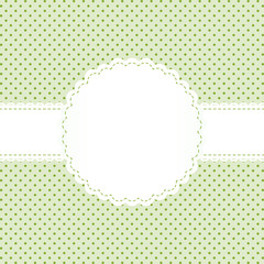 Banderole auf Punkt Muster