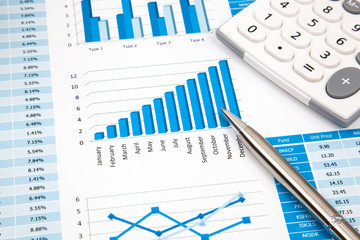 financial charts and graphs