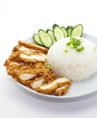 Roasted chicken rice