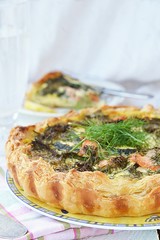 zucchini and salmon pie