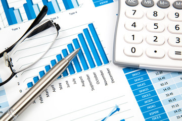 financial charts and graphs