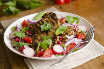 Sizzled masala lamb