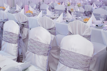 decorated chairs