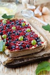 colorful berry pie