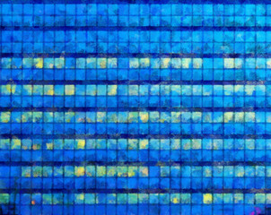 Windows of skyscraper