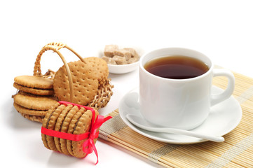 Cookies and cup of tea
