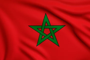 Wall murals Morocco Flag of Morocco