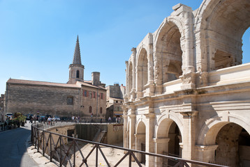 the roman arena and christian church