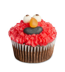 cupcakes isolated on white,are small cakes