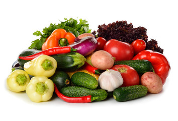 fresh various vegetables