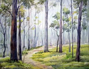  Forest - Watercolor Painting © samkar