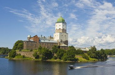 Fototapeta na wymiar Vyborg castle, Russia