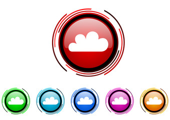 cloud icon set