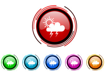 storm icon set