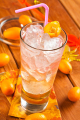 Drink with rum and vodka