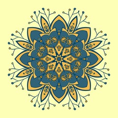 Circle ornament, ornamental round lace