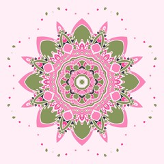 Circle ornament, ornamental round lace