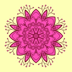 Circle ornament, ornamental round lace