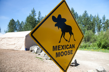 Meixcan Moose Sign
