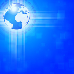 Blue Global Business Background
