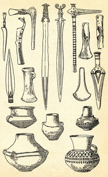 Bronze Age weaponry and vessels (Central and Northern Europe)