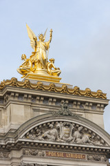Fototapeta na wymiar Opera House Poesie Lyrique in paris