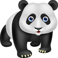 Cute panda cartoon