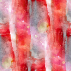 sun glare abstract red, gray seamless painted watercolor backgro