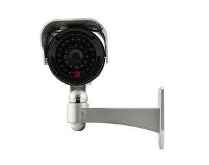 cctv camera isolated on white background