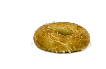 Bagel  for shabbat isolated on white background