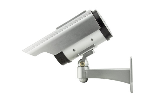 Cctv Camera Isolated On White Background