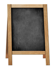 standing welcome blackboard or chalkboard