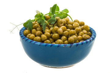 Marinated green peas