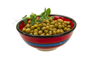 Marinated green peas