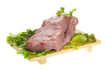 Raw pork meat