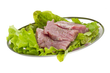 Raw pork meat