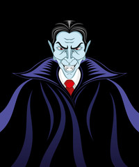 Vampire illustration.