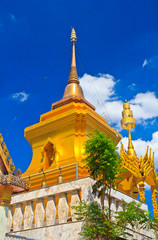Naklejka premium Pagoda at the temple in Thailand
