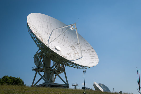 Antennas on the earth station Aflenz ,Styria,Austria