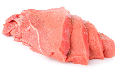 raw beef meat sliced