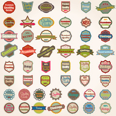 Large set of retro labels