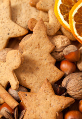 Christmas cookies and spices