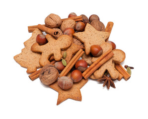 Christmas cookies and spices