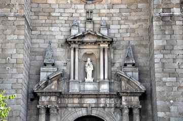Don Benito, iglesia de Santiago, portada barroca
