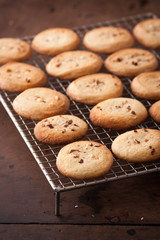 Making homemade almond cookies