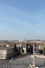 Obraz premium View of Piazza del Popolo in Rome from the Pincio