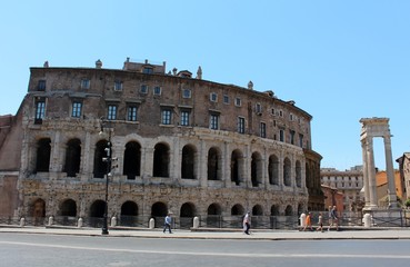 Obraz premium Theatre of Marcellus (Teatro di Marcello), Italy, Rome